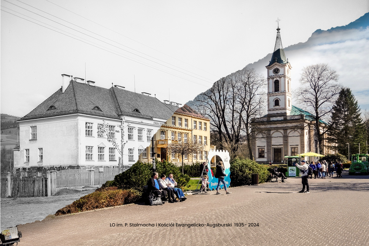 Liceum Ogólnokształcące im. P. Stalmacha i Kościół Ewangelicko-Augsburski